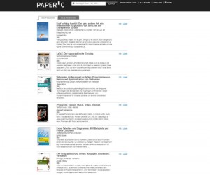 PaperC Buchauswahl
